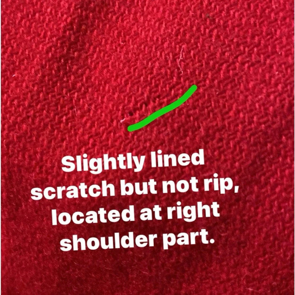 LAURA ASHLEY vintage 100% wool red women’s shawl fringe feminine cardigan s-OS - Picture 6 of 9